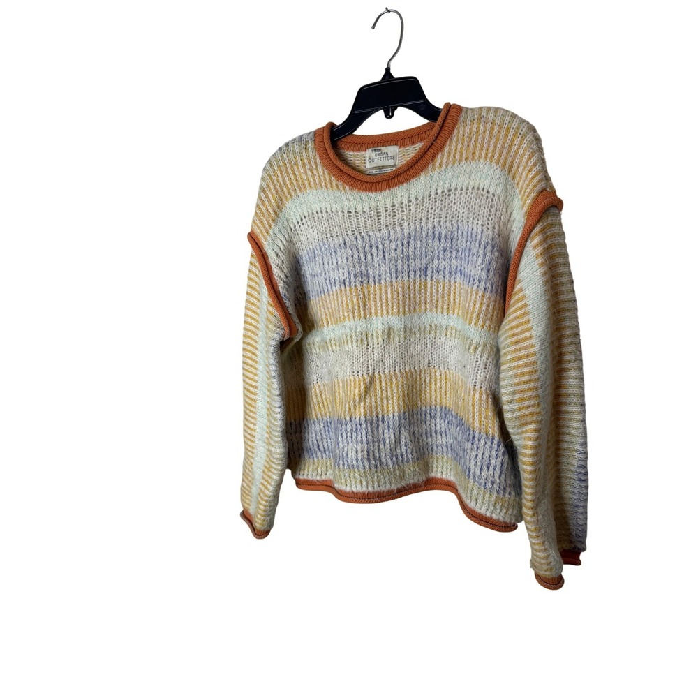 Urban Outfitters Sweater Womens Medium Multicolor Striped Crewneck Knit Pullover